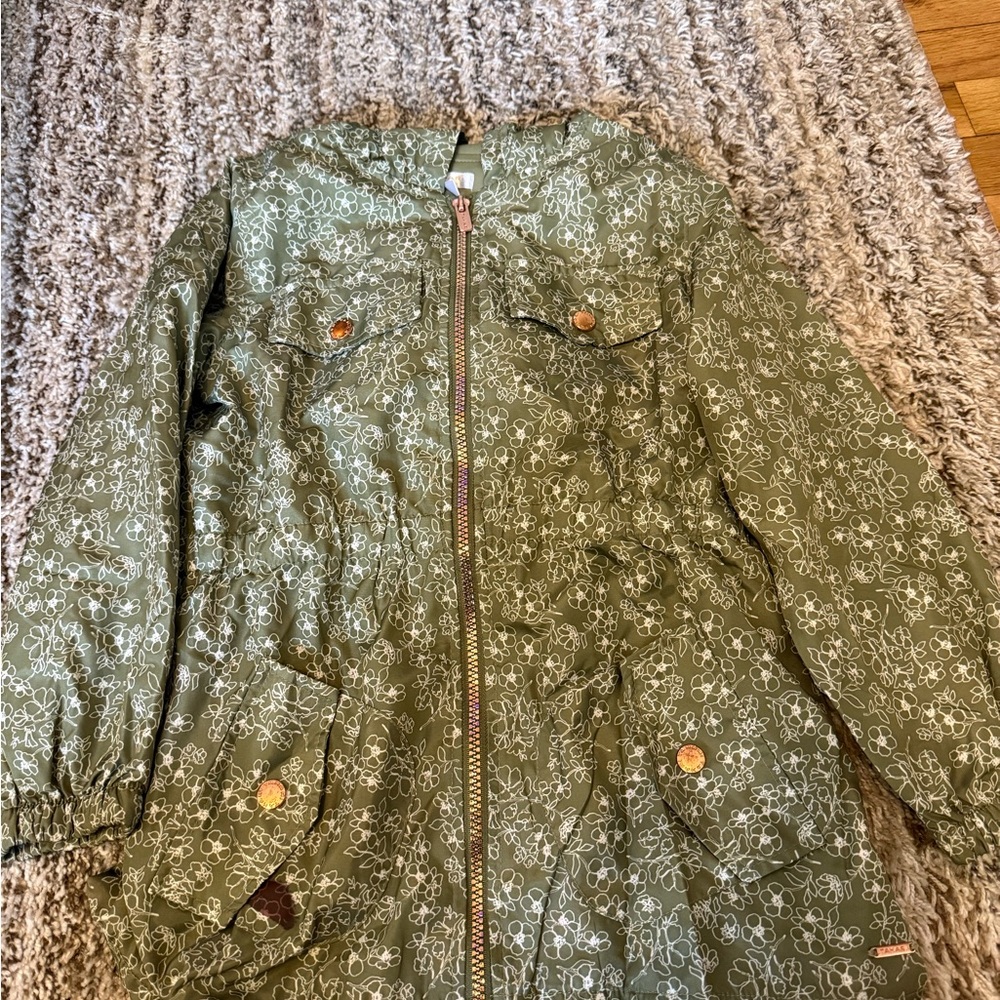 Tahari Olive Kids Raincoat with Floral Design